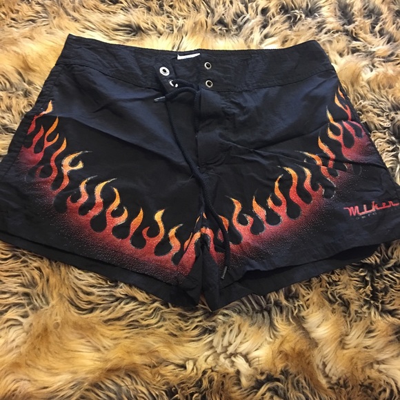 Miken Pants - Miken board shorts flame NWOT L